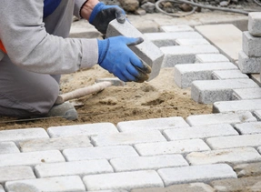 Paver patio installation in Plano TX