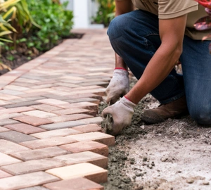Paver repair and restoration project in Dallas