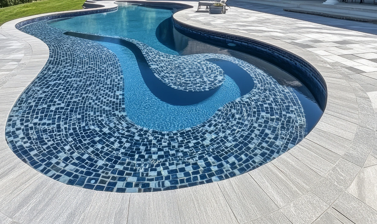 Pool deck paver installation in Plano TX
