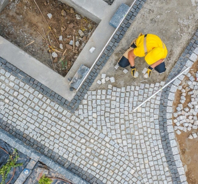Custom paver driveway installation in Dallas