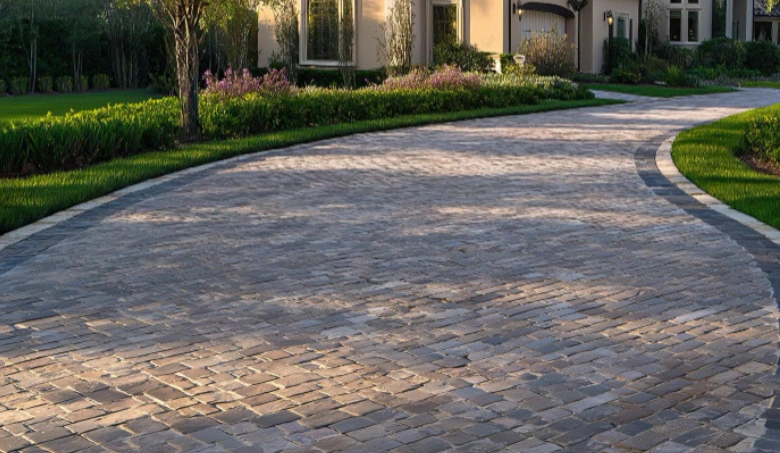 Professional paver driveway installation in Dallas