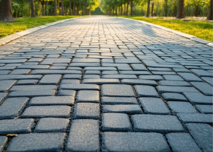 Paver driveway installation in Dallas