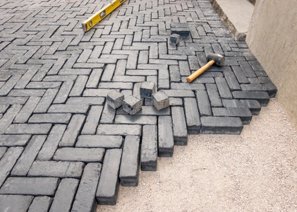 Paver patio installation in Dallas