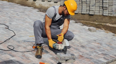Uneven paver repair in Dallas